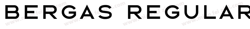 Bergas Regular字体转换